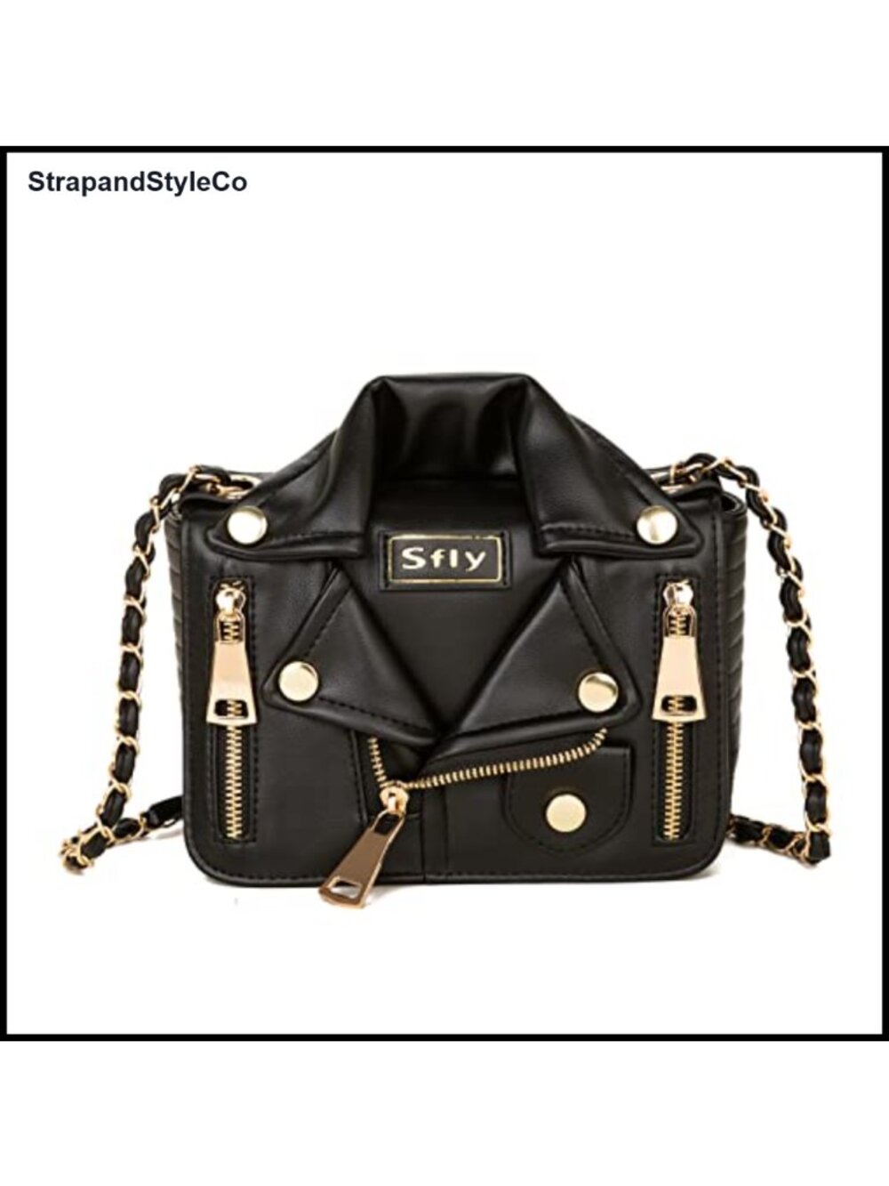 PU Leather Satchel Chain Strap Crossbody Shoulder Bag Evening Clutch